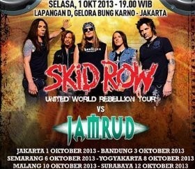 Skid Row dan Jamrud Siap Hentak 7 Kota di Indonesia