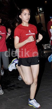 Olivia Jensen saat ditemui di FX Plaza, Sudirman, Jakarta, Kamis malam (26/9/2013). Noel/detikHOT.