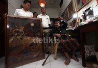 Lukisan yang berukuran 70 Cm X 1 meter itu sebelumnya dibanderol 60 Juta.