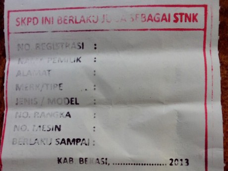 Pelat Nomor Belum Jadi, Bachtiaruddin Bosan Disetop Polisi