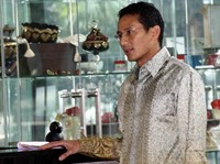 Sandiaga Uno diperiksa dalam  kasus dugaan tindak pidana pencucian uang (TPPU) dalam pembelian saham perdana PT Garuda Indonesia dengan tersangka Muhammad Nazaruddin. Lamhot Aritonang/detikFoto.
