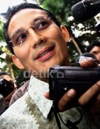 Dia enggan memberikan banyak komentar soal pemeriksaannya. Lamhot Aritonang/detikFoto.