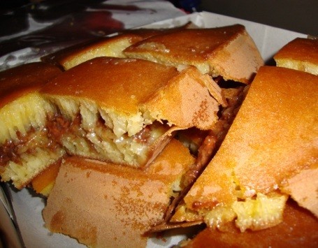 Martabak 65A Lelehan Cokelat Toblerone dalam Setangkup 