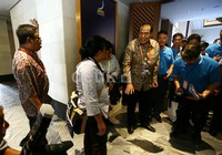 CT memberikan penjelasan kepada wartawan.