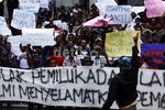 Ratusan Orang Tolak Putusan Sengketa Pilkada Lebak