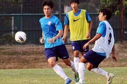 Latihan itu sebagai persiapan melawan timnas Indonesia U-19.