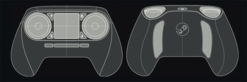     Kontoler game bernama Steam Controller tersebut menggantikan fungsi tombol dan stik analog dengan sepasang trackpad berbentuk bulatan. Begitu futuristik!
