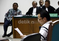 Yudi memberikan kesaksian. Lamhot Aritonang/detikFoto.