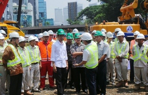Jokowi: Setelah 24 Tahun, Akhirnya Proyek MRT Dimulai