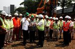 Jokowi Resmikan Pembangunan MRT