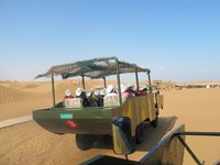 Beberapa waktu lalu, detikTravel bersama Association of the Indonesia Tours and Travel Agencies (ASITA) Jakarta pelesir di gurun pasir Shapotou. Gurun pasir ini berada di Provinsi Ningxia, China (Putri/detikTravel)