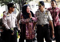 Atut tiba Gedung KPK, Jl HR Rasuna Said, Jakarta, sekitar pukul 13.30 WIB. Lamhot Aritonang/detikFoto.
