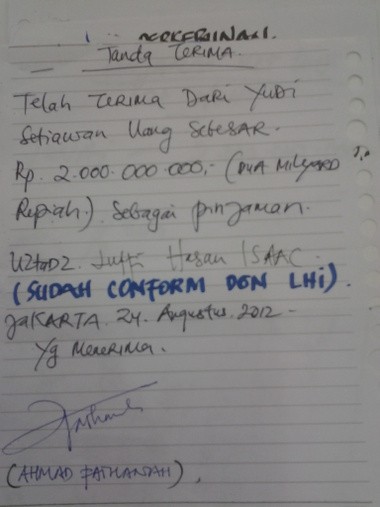 Pengacara Yudi Beberkan Bukti Transaksi Miliaran Rupiah Yudi dan Luthfi