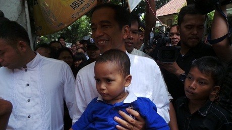 Blusukan di Idul Adha, Jokowi Diteriaki RI 1