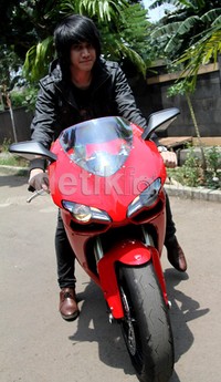Kevin memutuskan untuk membeli sebuah Ducati karena terinspirasi dari sebuah game. Gusmun/detikFoto.