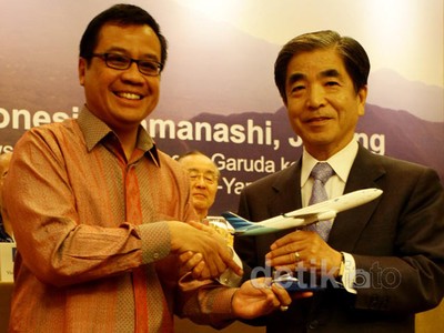 Genjot Penumpang, Garuda Gaet Pemerintah Yamanashi