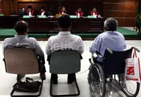 Para saksi memberikan keterangan dalam sidang dengan terdakwa Luthfi Hasan Ishaaq. Lamhot Aritonang/detikFoto.