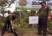 Ekspedisi Terios 7 Wonders juga dilengkapi penanaman 10.000 pohon untuk menghijaukan daerah pasca erupsi G.Merapi beberapa tahun lalu (dok Daihatsu).
