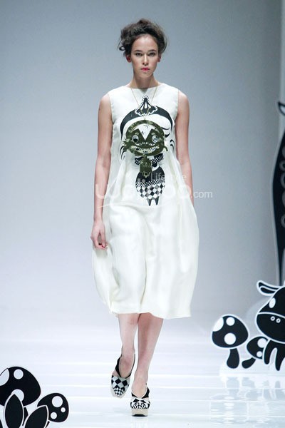 Jakarta, Indonesia - 08 Oktober 2013. Mel Ahyar Les Marionnettes IPMI Trend Show 2014 at Sceeno Exhibition Hall Lt.3. Gandaria City. Jakarta. [Foto: Mohammad Abduh/Wolipop]