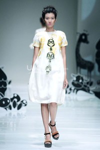 Jakarta, Indonesia - 08 Oktober 2013. Mel Ahyar Les Marionnettes IPMI Trend Show 2014 at Sceeno Exhibition Hall Lt.3. Gandaria City. Jakarta. [Foto: Mohammad Abduh/Wolipop]