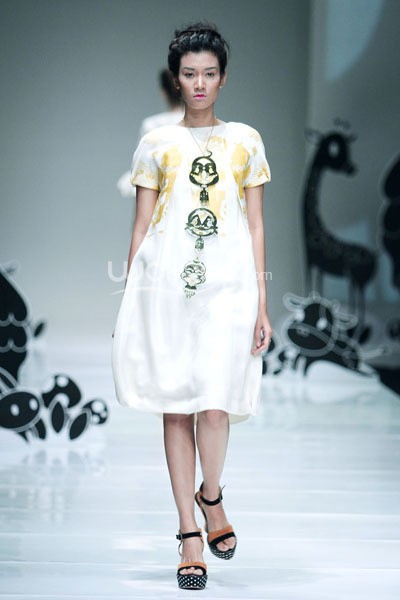 Jakarta, Indonesia - 08 Oktober 2013. Mel Ahyar Les Marionnettes IPMI Trend Show 2014 at Sceeno Exhibition Hall Lt.3. Gandaria City. Jakarta. [Foto: Mohammad Abduh/Wolipop]