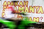 Mural Politik Hiasi Jakarta