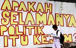 Mural Politik Hiasi Jakarta