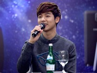 Minhyuk yang juga berusaha berbahasa Indonesia mengatakan sangat senang dapat mengunjungi Indonesia. (FNC Entertainment/W Productions)