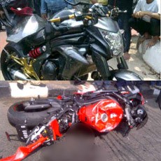 2 Motor Ninja yang Kecelakaan di Jl Panjang Harganya Ratusan Juta Rupiah