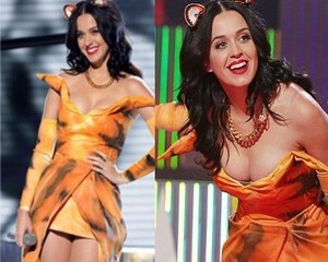 Foto: Katy Perry Tampil Seksi dalam Busana ala Harimau