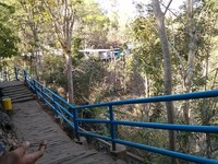 Jalan menuju gua. Banyak sekali akses mendukung yang telah dibangun di sini. Mulai dari jalan menuju gua hingga anak tangga di sepanjang gua yang memudahkan para pengunjung (Egir/detikTravel)