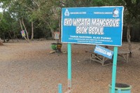 Segaro Anak menjadi bagian dari Taman Nasional Alas Purwo Banyuwangi. Lokasinya berada di Eko Wisata Mangrove Blok Bedul, atau bagian belakang taman nasional tersebut (Afif/detikTravel)