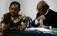 Luthfi melontarkan sejumlah pertanyaan kepada Hilmi. Lamhot Aritonang/detikFoto.