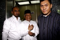 Hilmi meninggalkan Pengadilan Tipikor, Jakarta. Lamhot Aritonang/detikFoto.