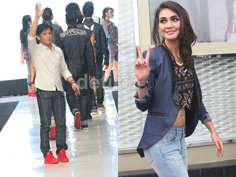 Ariel dan Luna Maya Pamer Busana di Jakarta Fashion Week 2014