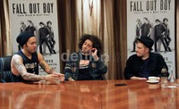 Sehari sebelum konser di Jakarta, detikHOT berkesempatan untuk ngobrol bareng Fall Out Boy di Hotel Mandarin, Jakarta Pusat, Jumat (18/10/2013). (detikHOT)