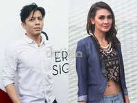 Luna dan Ariel saat ditemui di acara Jakarta Fashion Week di Senayan City, Jakarta Selatan. Gus Mun/detikHOT.