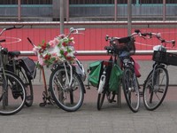 Mayoritas sepeda yang seliweran di Amsterdam hanya memiliki rem kaki atau di Indonesia kerap disebut sepeda torpedo. Sepeda bagus, kalau parkir minimal harus digembok rangkap 3 dan gemboknya harus yang besar-besar, tutur Wilma, pemandu lokal yang mendampingi detikTravel dalam kunjungan ke Amsterdam atas undangan dari PT Sari Husada minggu lalu (Uyung/ detikTravel)