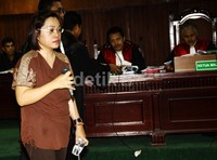 Dalam sidang ini, Sylvia dihadirkan sebagai saksi untuk terdakwa Budi Susanto. Lamhot Aritonang/detikFoto.
