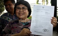 Dalam kesempatan tersebut, Elza membenarkan sejumlah nama yang disebut kliennya ada dalam berita acara pemeriksaan. Lamhot Aritonang/detikFoto.