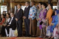Selain SBY, hadir juga Wapres Boediono. Abror Rizki/Setpres.