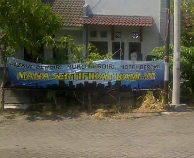 Korban Lumpur Lapindo Geram Pengembang Kahuripan Nirwana Tak Hadir