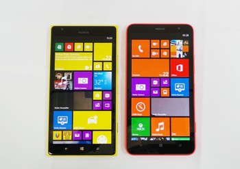 Duet ponsel layar 6 inch Nokia memunculkan kejutan tersendiri, kian meramaikan pasar phablet. Keduanya adalah smartphone layar jumbo pertama yang dirilis Nokia.     