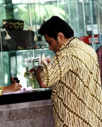 Direktur Utama PT Dutasari Citralaras itu akan diperiksa terkait kasus dugaan korupsi proyek Hambalang. Lamhot Aritonang/detikFoto.