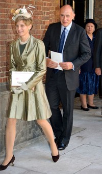 Jamie Lowther-Pinkerto, salah satu orang tua wali Pangeran George juga ikut hadir. John Stillwell - WPA Pool /Getty Images.