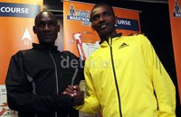 Dua pelari elite dunia Stephen Tum (Kenya) dan Markos Geneti (Ethiopia), siap bersaing dalam Jakarta Marathon 2013.