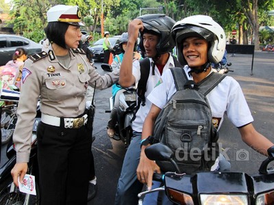 Lagi, Ratusan Pelajar Terpaksa Ditilang