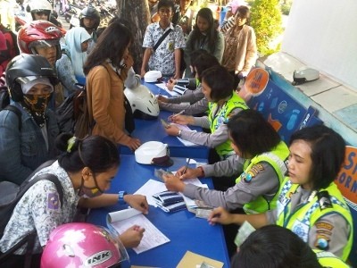Belum Kapok Ditegur, Ratusan Pelajar Terpaksa Ditilang