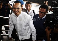 Ramadhan tiba di gedung KPK, Jl HR Rasuna Said, Jakarta, sekitar pukul 10.00 WIB. Lamhot Aritonang/detikFoto.