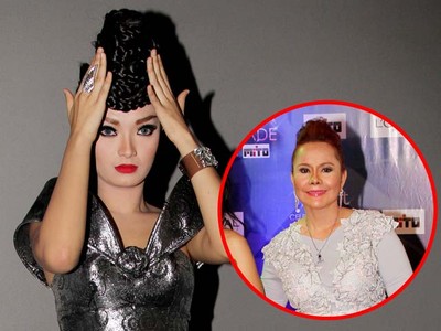 Zaskia Gotik dan Ibunda Vicky Prasetyo di HUT !nsert